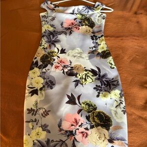 Floral Print Sleeveless Dress